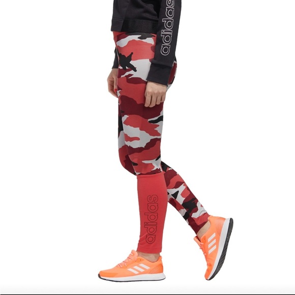 adidas Women's climalite Fast and Confident Printed Tights size medium - Picture 2 of 14